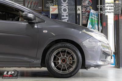 รถ - HONDA CITY&nbsp;ล้อแม็ก- Auto Option AOW-105X (TC105X) FlowForming EJ-TITAN สเปค - 15x7 ET35 4x100&nbsp;ยาง- HANKOOK K120 V12 EVO2 เบอร์ - 195/55-15