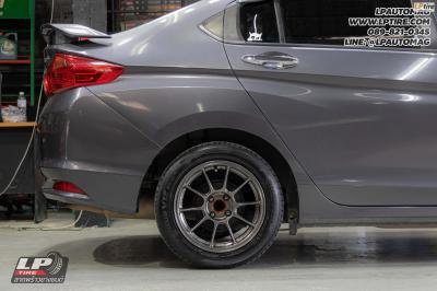 รถ - HONDA CITY&nbsp;ล้อแม็ก- Auto Option AOW-105X (TC105X) FlowForming EJ-TITAN สเปค - 15x7 ET35 4x100&nbsp;ยาง- HANKOOK K120 V12 EVO2 เบอร์ - 195/55-15