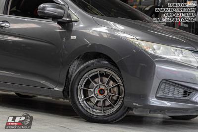 รถ - HONDA CITY&nbsp;ล้อแม็ก- Auto Option AOW-105X (TC105X) FlowForming EJ-TITAN สเปค - 15x7 ET35 4x100&nbsp;ยาง- HANKOOK K120 V12 EVO2 เบอร์ - 195/55-15