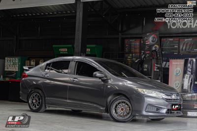 รถ - HONDA CITY ล้อแม็ก- Auto Option AOW-105X (TC105X) FlowForming EJ-TITAN สเปค - 15x7 ET35 4x100 ยาง- HANKOOK K120 V12 EVO2 เบอร์ - 195/55-15
