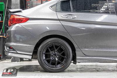 รถ - HONDA CITY ล้อแม็ก - EmotionR FRE BY LENSO ดำด้าน สเปค - 15x7 ET35 4x100 รัดยาง - ALLIANCE AL30 030Ex เบอร์ - 195/55-15