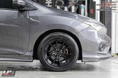 รถ - HONDA CITY ล้อแม็ก - EmotionR FRE BY LENSO ดำด้าน สเปค - 15x7 ET35 4x100 รัดยาง - ALLIANCE AL30 030Ex เบอร์ - 195/55-15