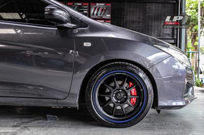 รถ - HONDA CITY GM6 ล้อแม็ก - ENKEI SC55 ดำด้านขอบน้ำเงิน สเปค - 17x8 ET35 4x100
ยาง - FIRENZA ST-01A เบอร์ - 205/45-17