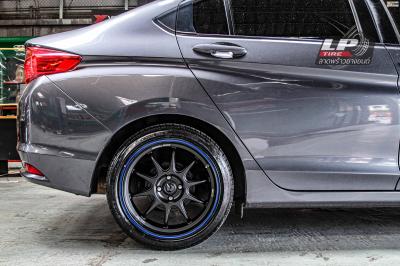 รถ - HONDA CITY GM6 ล้อแม็ก - ENKEI SC55 ดำด้านขอบน้ำเงิน สเปค - 17x8 ET35 4x100
ยาง - FIRENZA ST-01A เบอร์ - 205/45-17