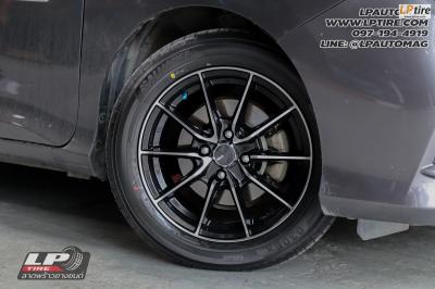 รถ - HONDA CITY ล้อแม็ก - ENKEI DRACO ดำหน้าเงา สเปค - 15x6.5 ET38 4x100 ยาง - ALLIANCE AL30 030Ex เบอร์ - 195/55-15