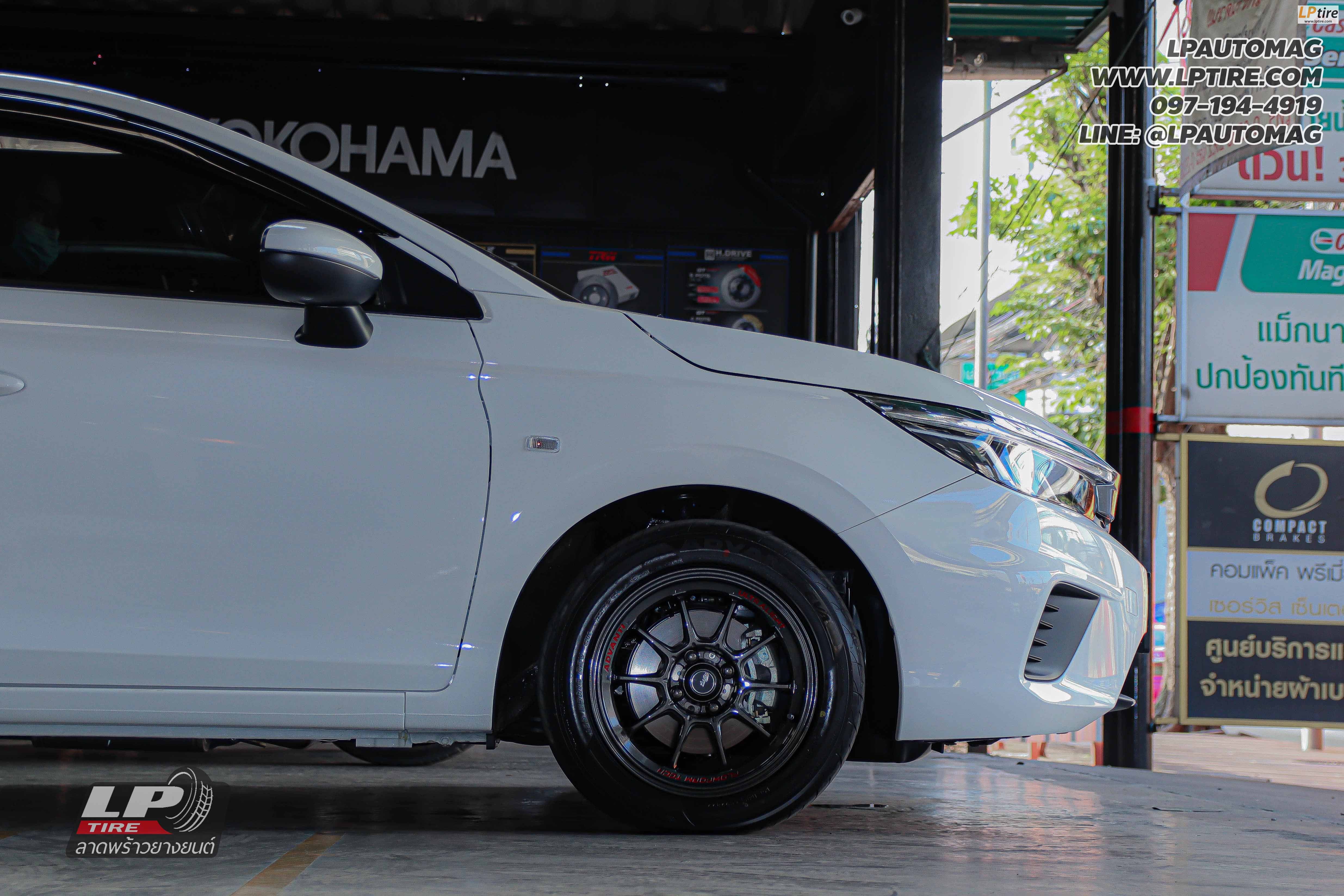 รถ - HONDA CITY ล้อแม็ก - ADVANTI N663 TALLO FlowForming สเปค - 15x7 ET35 4x100 ยาง -YOKOHAMA V701 เบอร์ - 195/55-15