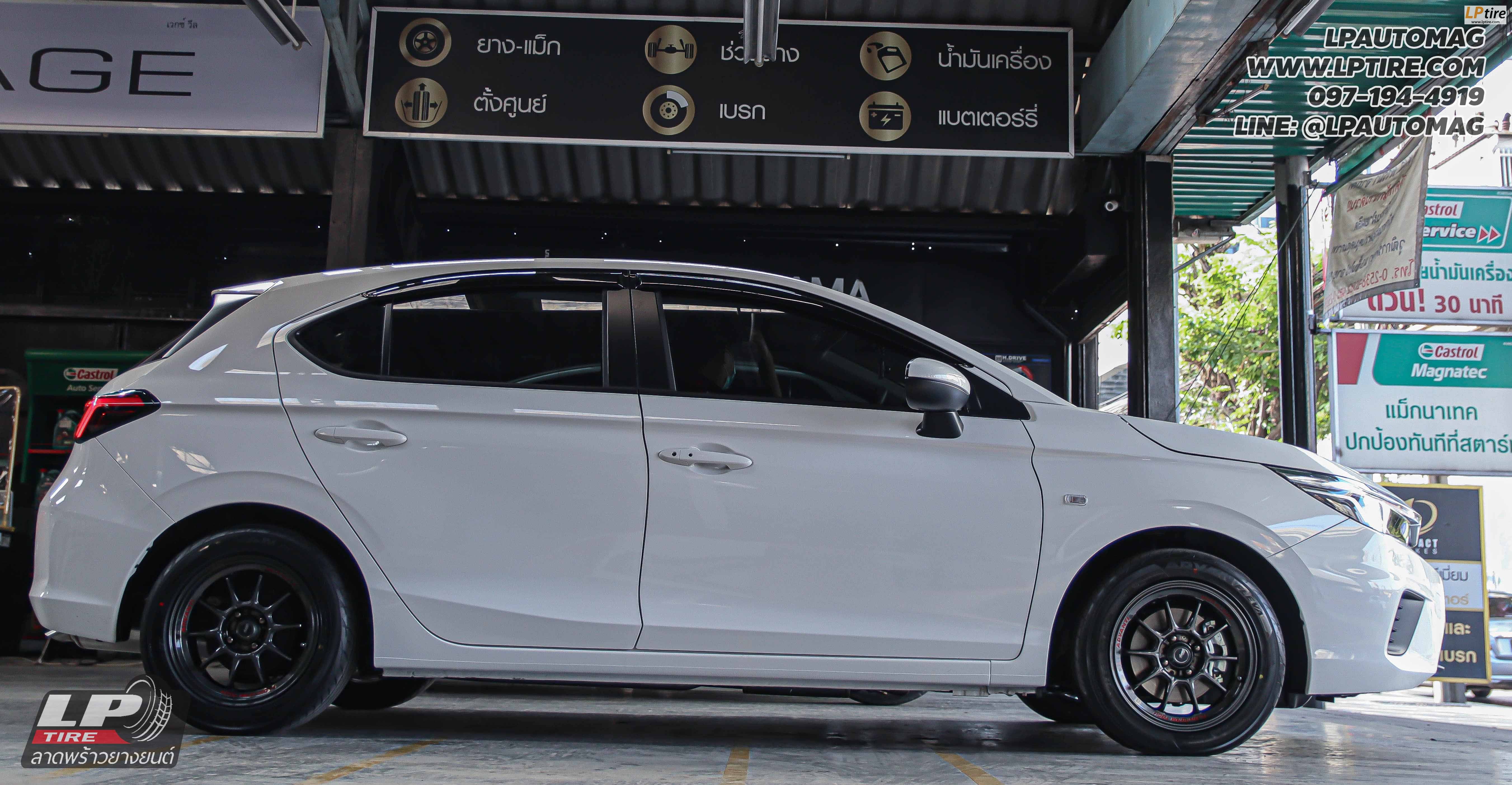 รถ - HONDA CITY ล้อแม็ก - ADVANTI N663 TALLO FlowForming สเปค - 15x7 ET35 4x100 ยาง -YOKOHAMA V701 เบอร์ - 195/55-15