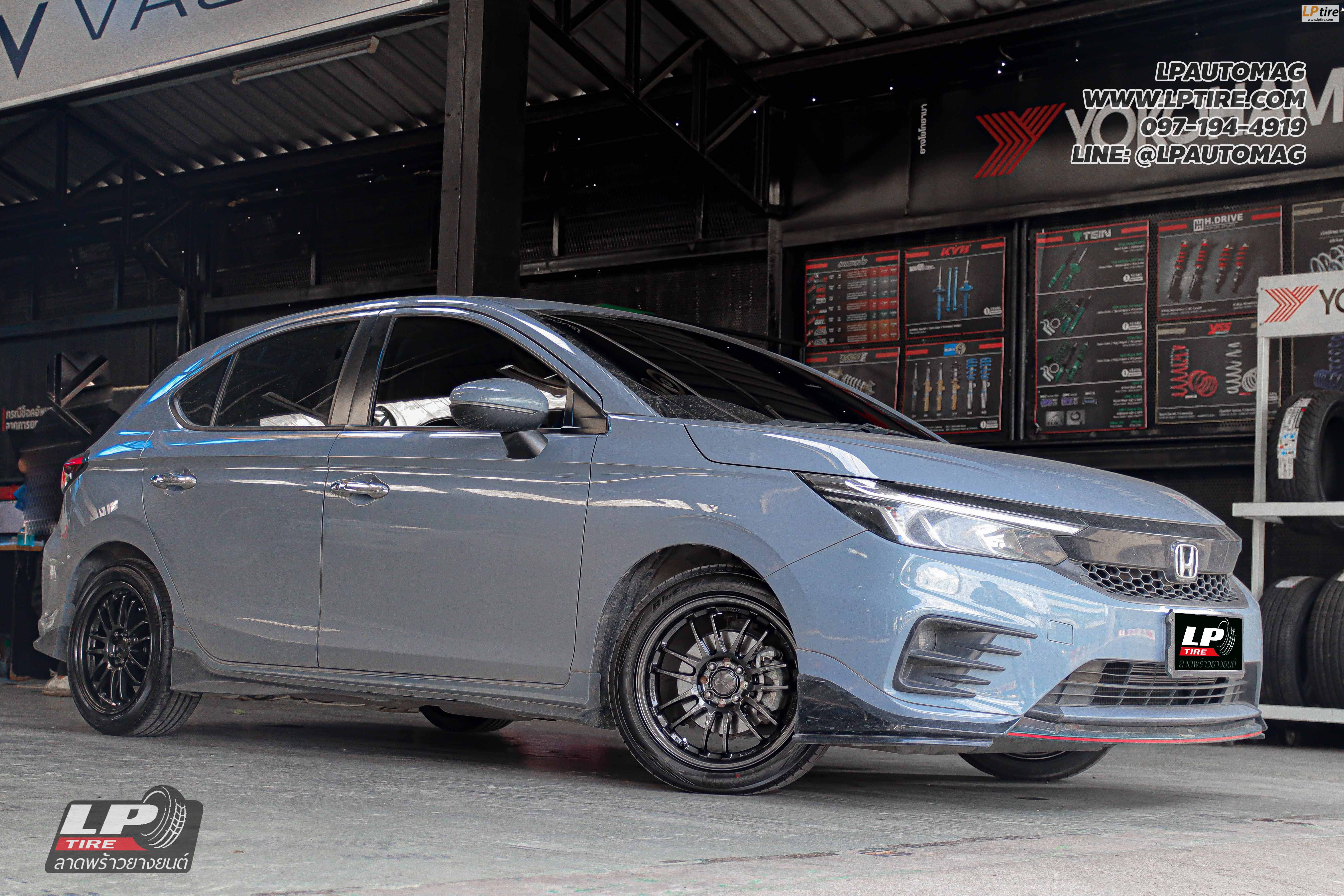 รถ - HONDA CITY ล้อแม็ก - NK Performance NK30 (RE30) Flowforming DGM สเปค - 16x7 ET35 4x100
ยาง - YOKOHAMA AE51 เบอร์ - 195/50-16