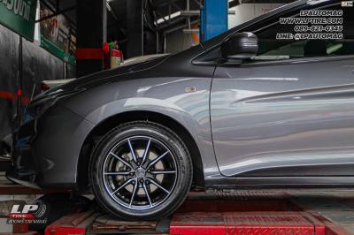 รถ - HONDA CITY ล้อแม็ก - ENKEI WSQ31 DRACO ดำหน้าเงา สเปค - 15x6.5 ET38 4x100 ยาง - LENSO D-1CS เบอร์ - 195/55-15