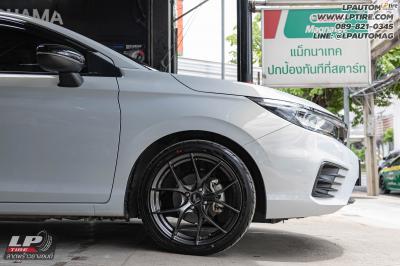 รถ - HONDA CITY ล้อแม็ก - LENSO Jager Dyna HD สเปคหน้า - 17x7.5 ET35 4x100 ยาง - ALLIANCE by YOKOHAMA AL40 เบอร์- 205/45-17