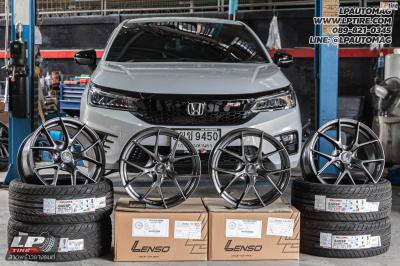 รถ - HONDA CITY ล้อแม็ก - LENSO Jager Dyna HD สเปคหน้า - 17x7.5 ET35 4x100 ยาง - ALLIANCE by YOKOHAMA AL40 เบอร์- 205/45-17