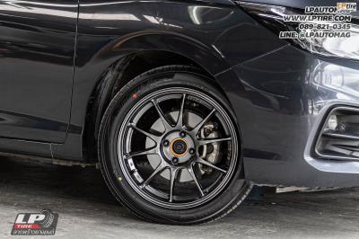 รถ - HONDA CITY ล้อแม็ก -NK Performance NK105N (TC105n) Flowforming NK Dark สเปค-16x7 ET35 4x100 ยาง - YOKOHAMA ES32 เบอร์- 195/50-16 สปริงโหลด - YSS COMFORT SERIES