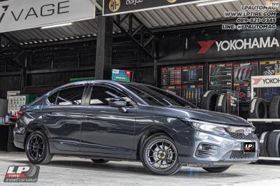 รถ - HONDA CITY ล้อแม็ก -NK Performance NK105N (TC105n) Flowforming NK Dark สเปค-16x7 ET35 4x100 ยาง - YOKOHAMA ES32 เบอร์- 195/50-16 สปริงโหลด - YSS COMFORT SERIES