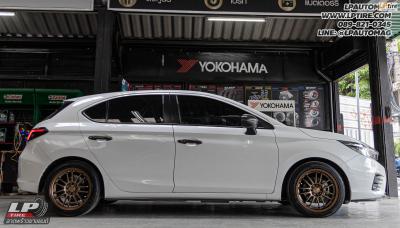 รถ - HONDA CITY ล้อแม็ก - NK Performance NK30 (RE30) Flowforming น้ำตาล สเปค- 16x7 ET35 4x100
ยาง - YOKOHAMA V701 เบอร์- 195/50-16 โช๊คสตรัทปรับเกรียว H.DRIVE รุ่น S SPEC