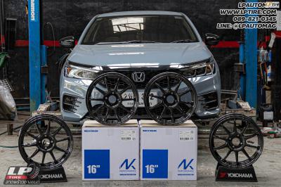 รถ - HONDA CITY ล้อแม็ก - NK Performance NK40 (ZE40) Flowforming DGM สเปค - 16x7 ET35 4x100
ยาง - OTANI KC2000 เบอร์- 205/50R16
