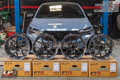 รถ - HONDA CITY ล้อแม็ก - Auto Option AOW-009 FlowForming Hyper Dark สเปค - 17x8 ET35 4x100