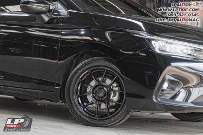 รถ - HONDA CITY GN ล้อแม็ก - LENSO VENOM V1N LITETECH+ FlowForming ดำเงา สเปค -16x7 ET35 4x100 ยาง - YOKOHAMA AE51 เบอร์ - 195/50-16