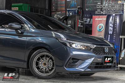 รถ - HONDA CITY ล้อแม็ก - Auto Option AOW-105X (TC105X) FlowForming EJ-TITAN สเปค- 16x7 ET36 4x100 ยาง- YOKOHAMA ES32 เบอร์- 195/50-16 สปริงโหลด - YSS Sport Series โหลดลง หน้า30-หลัง30มิล สวยลงตัวกำลังดี ใช้คู่กับโช้คเดิมได้