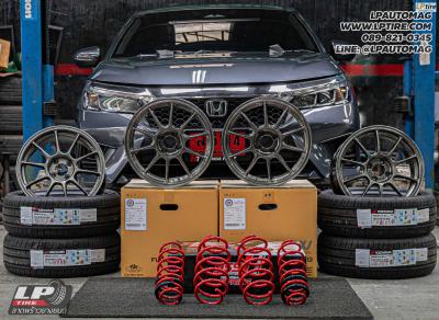 รถ - HONDA CITY ล้อแม็ก - Auto Option AOW-105X (TC105X) FlowForming EJ-TITAN สเปค- 16x7 ET36 4x100 ยาง- YOKOHAMA ES32 เบอร์- 195/50-16 สปริงโหลด - YSS Sport Series โหลดลง หน้า30-หลัง30มิล สวยลงตัวกำลังดี ใช้คู่กับโช้คเดิมได้