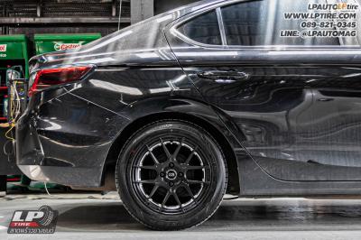 รถ - HONDA CITY ล้อแม็ก - ENKEI SC40 ดำด้านอันเดอร์คัตเงิน สเปค -15x7 ET35 4x100 สปริงโหลด YSS SPORT SERIES -หน้าโหลด 30mm -หลังโหลด 30mm ใช้ยางเดิม
