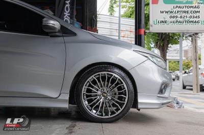 รถ - HONDA CITY ล้อแม็ก -PSM XH188 BC สเปค - 17x7.5 ET42 4x100 ยาง - LENSO D-1CS เบอร์ - 205/45-17