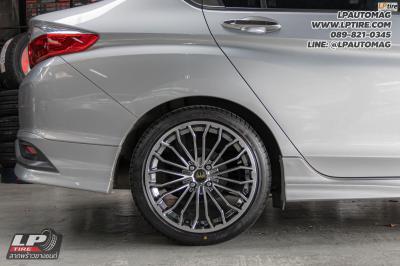 รถ - HONDA CITY ล้อแม็ก -PSM XH188 BC สเปค - 17x7.5 ET42 4x100 ยาง - LENSO D-1CS เบอร์ - 205/45-17