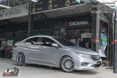 รถ - HONDA CITY ล้อแม็ก -PSM XH188 BC สเปค - 17x7.5 ET42 4x100 ยาง - LENSO D-1CS เบอร์ - 205/45-17