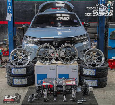 รถ - HONDA CITY ล้อแม็ก - NK Performance NK28N Flowforming Fomular Silver สเปค - 15x7 ET35 4x100 ยาง - TOYO PROXES R1R เบอร์ -205/50-15 โช๊คอัพสตรัทปรับเกลียว Silver’s รุ่น NeoMaxPrime