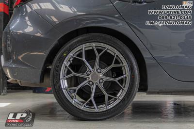 รถ - HONDA CITY&nbsp;ล้อแม็ก - LENSO Jager J1B Hyper Black สเปค - 17x7 ET35 4x100&nbsp;ยาง - YOKOHAMA V553 เบอร์ - 205/45-17 จานเบรคหน้า - TRW XPS ผ้าเบรคหน้า - NEXZTER MU SPEC