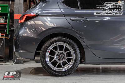 รถ - HONDA CITY&nbsp;ล้อแม็ก - LENSO VENOM V1N FlowForming HB สเปค - 15x7 ET35 4x100&nbsp;รัดยาง - YOKOHAMA A-DRIVE AA01 เบอร์ - 195/55-15
