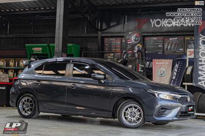รถ - HONDA CITY ล้อแม็ก - LENSO VENOM V1N FlowForming HB สเปค - 15x7 ET35 4x100 รัดยาง - YOKOHAMA A-DRIVE AA01 เบอร์ - 195/55-15