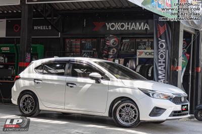 รถ - HONDA CITY ล้อแม็ก - KONIG N632 Dekagram FlowForming HYPER CARBON สเปค - 16x7.5 ET38 4x100