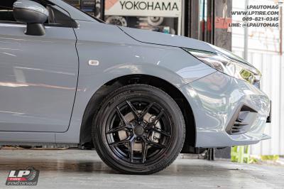 รถ - HONDA CITY ล้อแม็ก - EmotionR VS2 BY LENSO ดำด้าน สเปค - 15x7 ET35 4x100 ยาง - ALLIANCE AL30 030Ex เบอร์ - 195/55-15