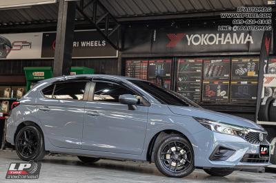 รถ - HONDA CITY ล้อแม็ก - EmotionR VS2 BY LENSO ดำด้าน สเปค - 15x7 ET35 4x100 ยาง - ALLIANCE AL30 030Ex เบอร์ - 195/55-15