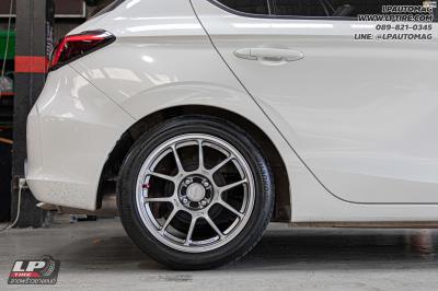 รถ - HONDA CITY ล้อแม็ก - LENSO VENOM V1N FlowForming Hyper Black สเปค - 16x7 ET35 4x100 ยาง - HANKOOK VENTUS PRIME 4 K135 เบอร์ - 195/50-16