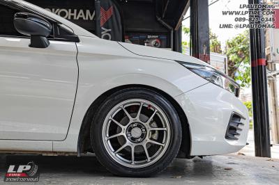 รถ - HONDA CITY ล้อแม็ก - LENSO VENOM V1N FlowForming Hyper Black สเปค - 16x7 ET35 4x100 ยาง - HANKOOK VENTUS PRIME 4 K135 เบอร์ - 195/50-16