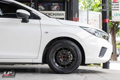 รถ - HONDA CITY ล้อแม็ก - NK Performance NK105N (TC105n) Flowforming DGM สเปค- 15x7 ET35 4x100 รัดยาง - ALLIANCE AL30 030Ex เบอร์ - 195/55-15