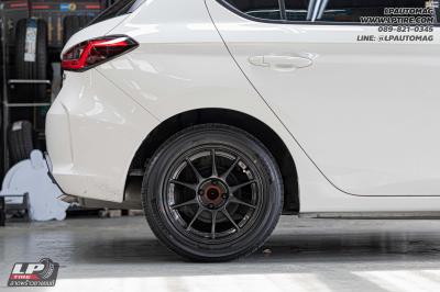 รถ - HONDA CITY ล้อแม็ก - NK Performance NK105N (TC105n) Flowforming DGM สเปค- 15x7 ET35 4x100 รัดยาง - ALLIANCE AL30 030Ex เบอร์ - 195/55-15