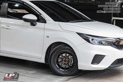 รถ - HONDA CITY ล้อแม็ก - NK Performance NK105N (TC105n) Flowforming DGM สเปค- 15x7 ET35 4x100 รัดยาง - ALLIANCE AL30 030Ex เบอร์ - 195/55-15