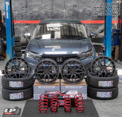 รถ - HONDA CITY ล้อแม็ก - VAGE VF033E FlowForming DARK GM FLAT สเปค - 17x7.5 ET35 4x100
ยาง - LENSO D-1CS เบอร์ - 205/45-17 สปริงโหลด - YSS SPRING SPORT SERISE (RED)