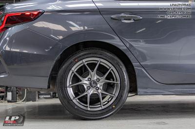 รถ - HONDA CITY ล้อแม็ก - LENSO JAGER DYNA HB สเปค - 16x7 ET35 4x100 รัดยาง - YOKOHAMA V553 เบอร์ - 195/55-16 โช๊ค - TEIN ENDURAPRO BASIC