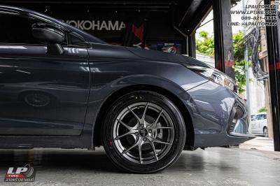 รถ - HONDA CITY ล้อแม็ก - LENSO JAGER DYNA HB สเปค - 16x7 ET35 4x100 รัดยาง - YOKOHAMA V553 เบอร์ - 195/55-16 โช๊ค - TEIN ENDURAPRO BASIC