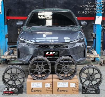 รถ - HONDA CITY ล้อแม็ก - LENSO Jager Dyna HD สเปค - 16x7 ET35 4x100 ใช้ยางเดิม