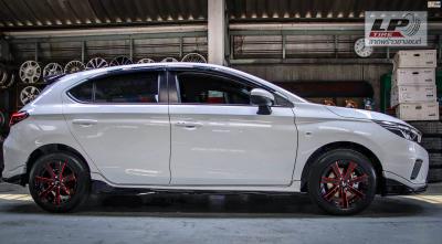 #HONDA CITY GN (ป้ายแดง) จัดแม็ก #LENSO Jager Gamma 15x7 ET35 4x100 #ดำเงามิลลิ่งก้านแดงสวยงามครับ