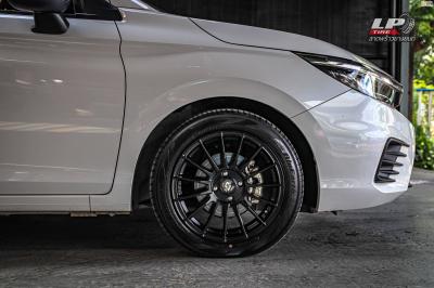 รถ -HONDA CITY ล้อแม็ก - LENSO ProjectD RACE5 ดำด้าน สเปค - 16x7 ET40 4x100