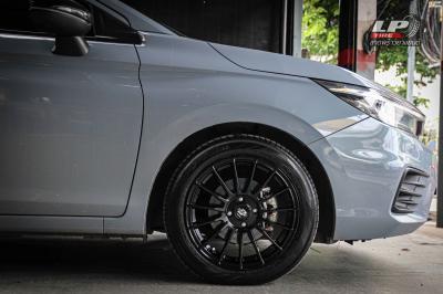 รถ -HONDA CITY ล้อแม็ก - LENSO ProjectD RACE5 ดำด้าน สเปค - 16x7 ET40 4x100