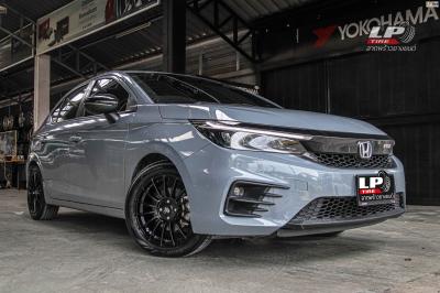 รถ -HONDA CITY ล้อแม็ก - LENSO ProjectD RACE5 ดำด้าน สเปค - 16x7 ET40 4x100