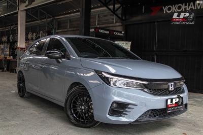 รถ -HONDA CITY ล้อแม็ก - LENSO ProjectD RACE5 ดำด้าน สเปค - 16x7 ET40 4x100