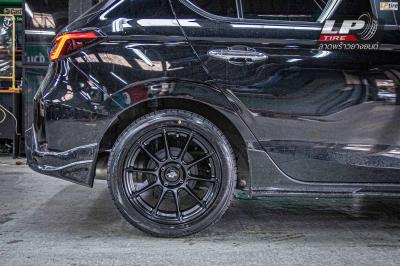 รถ - HONDA CITY GN ล้อแม็ก - LENSO CLIMAX (90C) ดำด้าน สเปค - 16x7 ET35 4x100 ยาง - FALKEN ZE914 เบอร์- 195/50-16