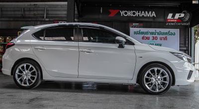 รถ - HONDA CITY ป้ายแดง ล้อแม็ก -MOMO M-50 (DEP) HS สเปค - 17x7 ET40 4x100 รัดยาง - YOKOHAMA V552 เบอร์- 205/45-17